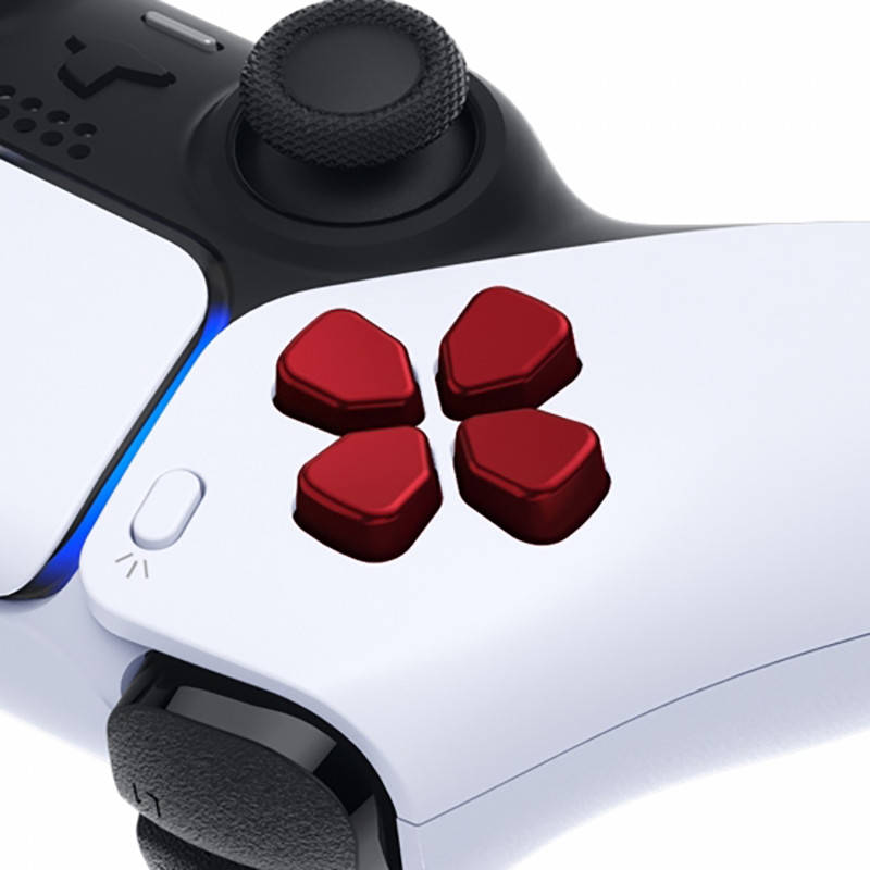 PS5 Dualsense Controller Ergonomic Split Dpad Matte UV Vampire Red
