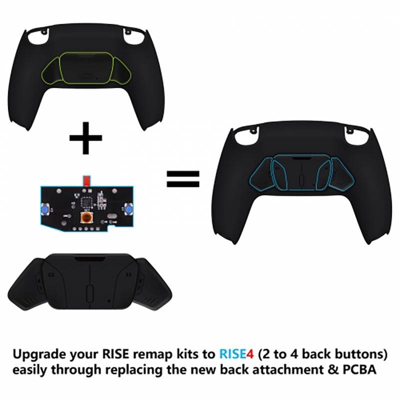 Converter to transform your PS5 Dualsense back button Rise 2 button Kit To a 4 button Kit K1 K2 K...