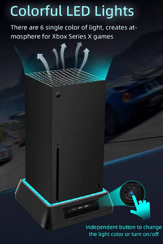 Xbox Series X Cooling Stand With Led Lighting System