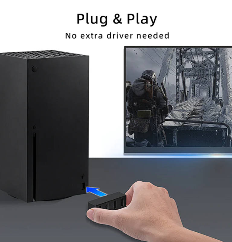 Xbox Series X Usb Hub 4 Port