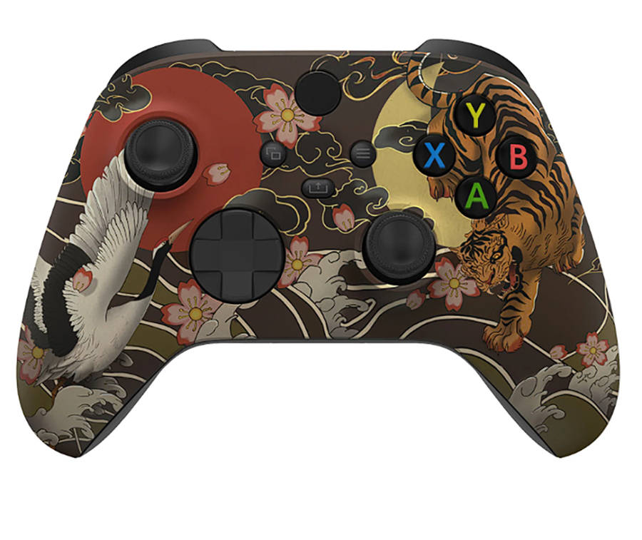 XBOX SERIES S/X Controller Front Faceplate Art Series Soft Touch Tiger & Crane