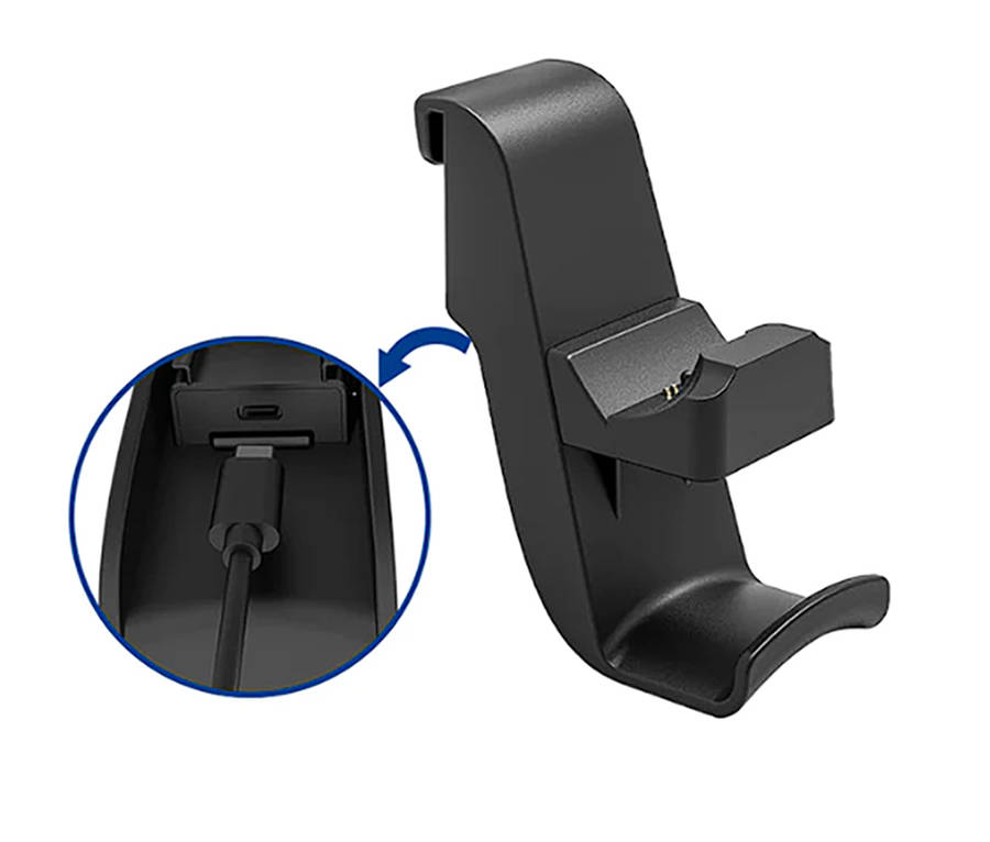 PS5 iPlay Controller and Headphone Charging Dock Stand HBP-293 Black