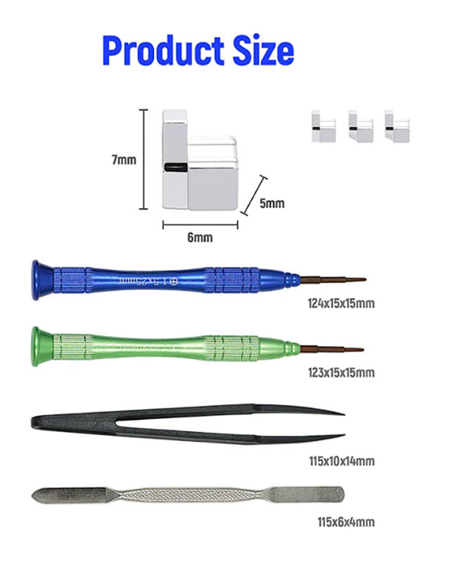 Nintendo Switch Joy-Con Metal L R Locking and Quick Release Clip Kit With Tools