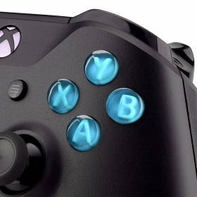 Xbox One Controller Button Set Transparent Light Blue