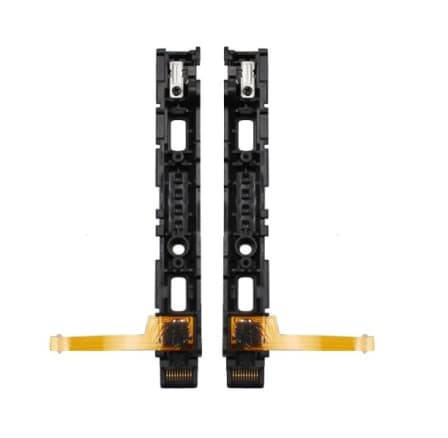 NS Switch Joy-con Left and Right Plastic Slider Rail Assembly with Flex Cable