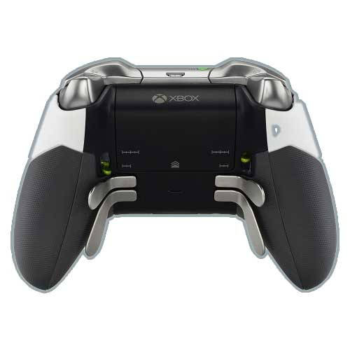 Xbox One Elite Controller Rubberized Side Rails Soft Touch White