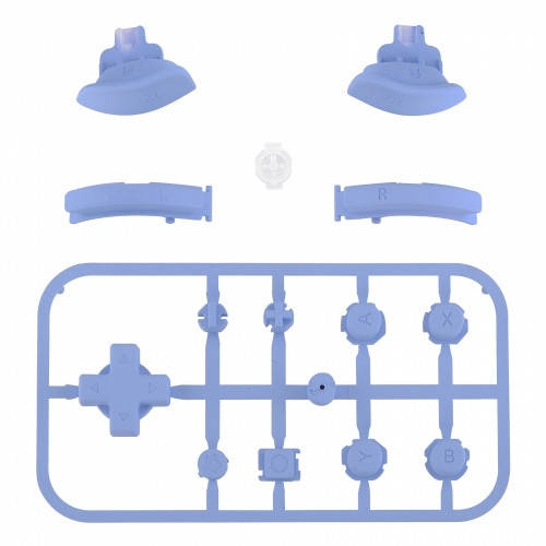 NS Switch Lite 14 Piece Button Kit Soft Touch Light Violet