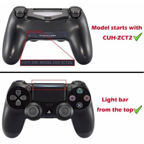 Dualshock 4 DS4 V2 Controller Button Set Glossy Chrome Purple with Touchpad Cover