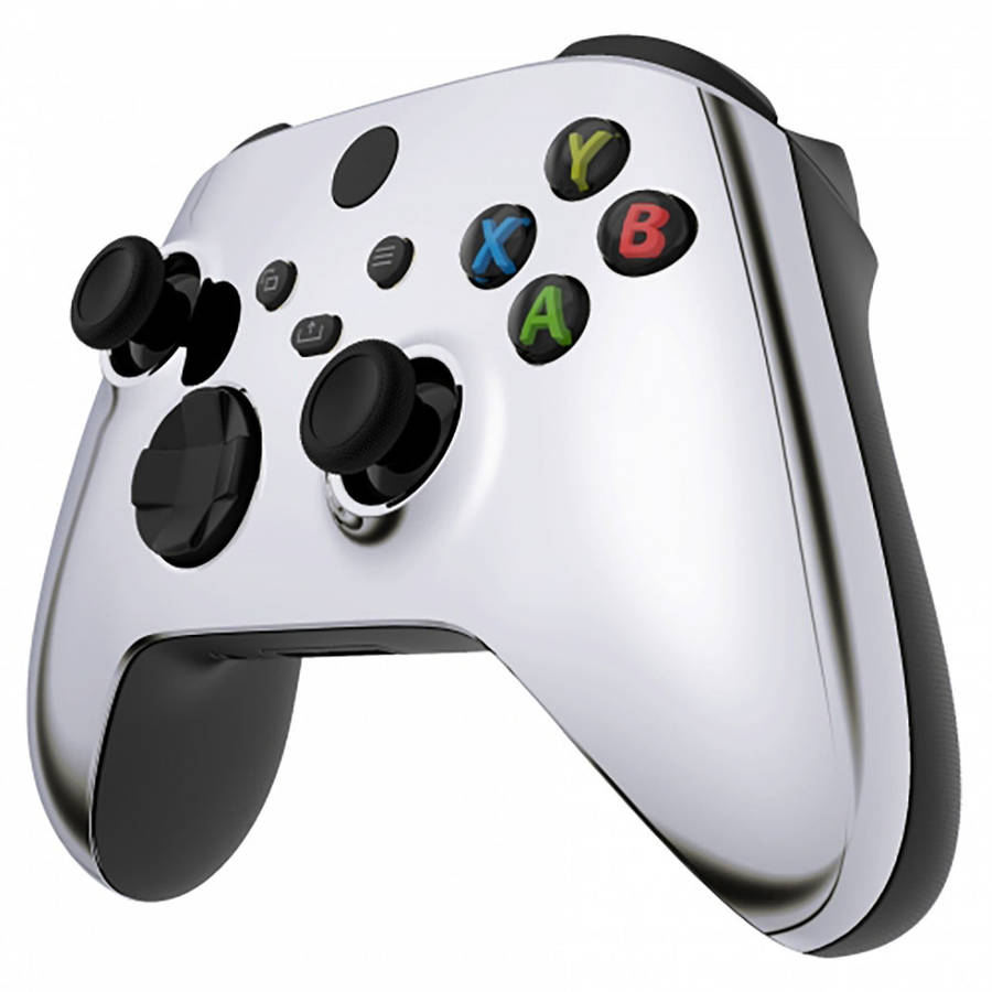XBOX SERIES S/X Controller Front Faceplate Chrome Series Glossy Chrome Silver