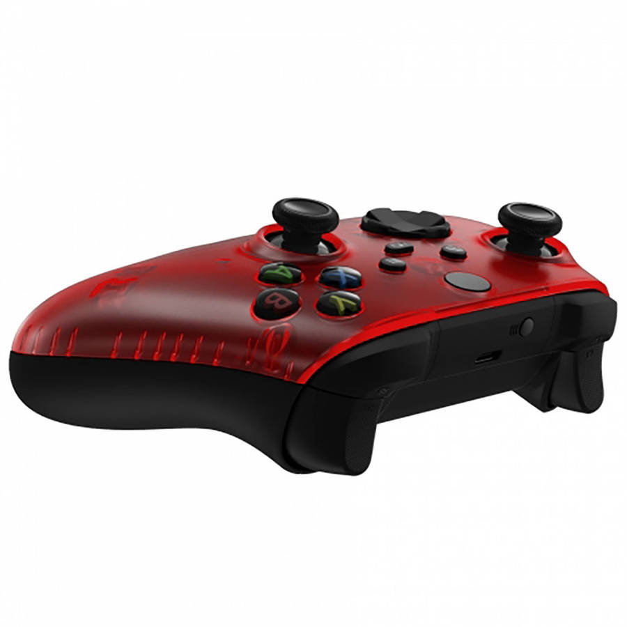 XBOX SERIES S/X Controller Front Faceplate Clear Red