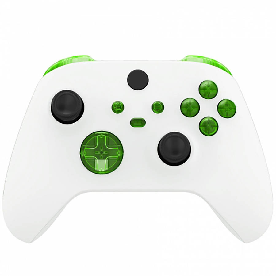 XBOX SERIES S/X Controller Button Set Clear Green