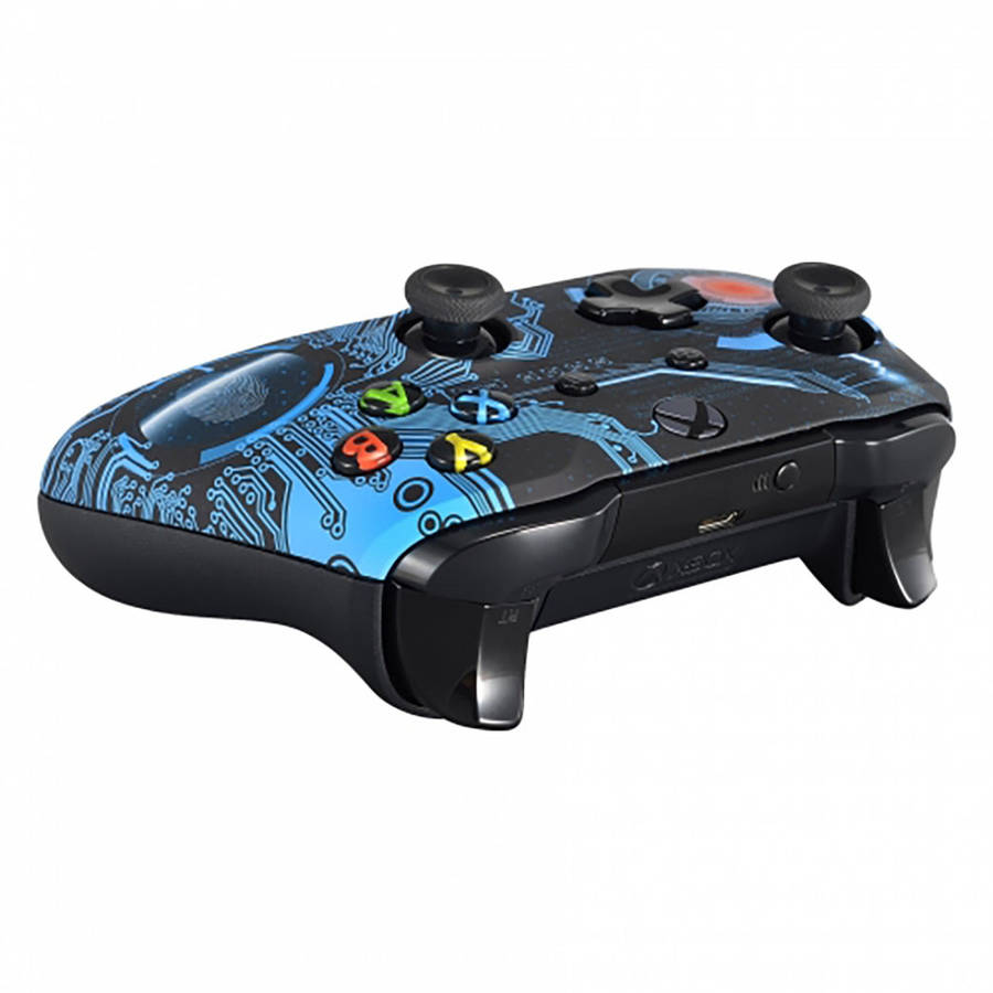XBOX ONE S Controller Front Faceplate Art Series Soft Touch Technology Circuit