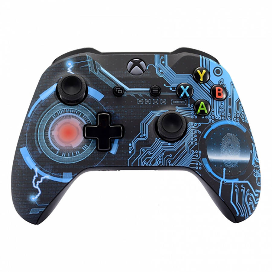 XBOX ONE S Controller Front Faceplate Art Series Soft Touch Technology Circuit
