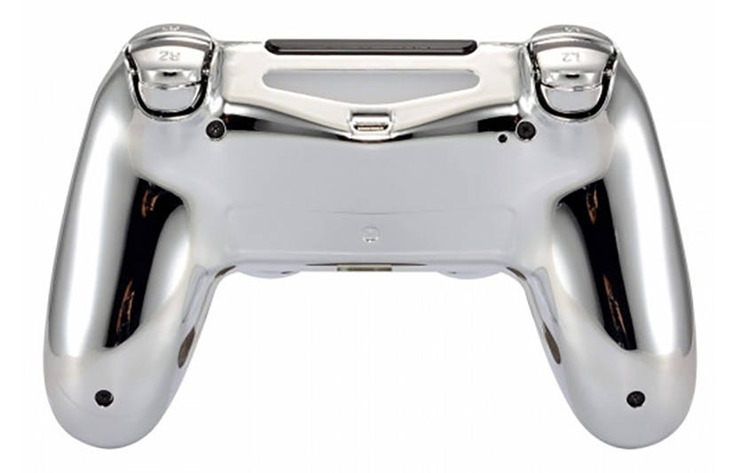 PS4 DUALSHOCK 4 V2 COMPLETE SHELL SERIES MIRROR GLOSS SILVER