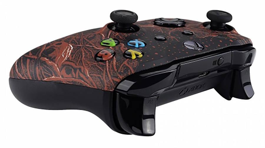 XBOX ONE S Controller Front Faceplate Art Series Soft Touch Blood Purgatory