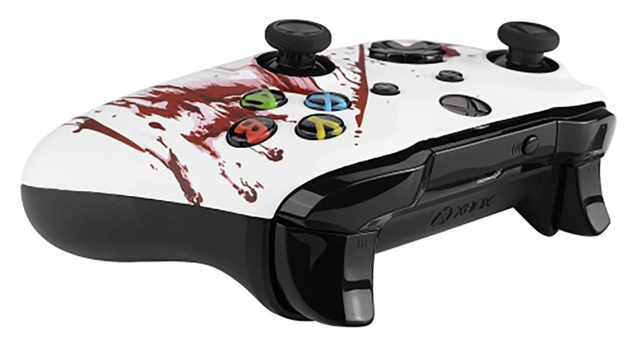 XBOX ONE S Controller Front Faceplate Art Series Soft Touch Bloody Hands