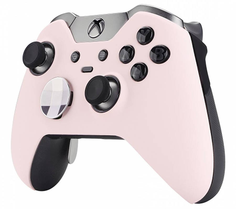 Xbox One Elite Controller Front Faceplate Soft Touch Sakura Pink