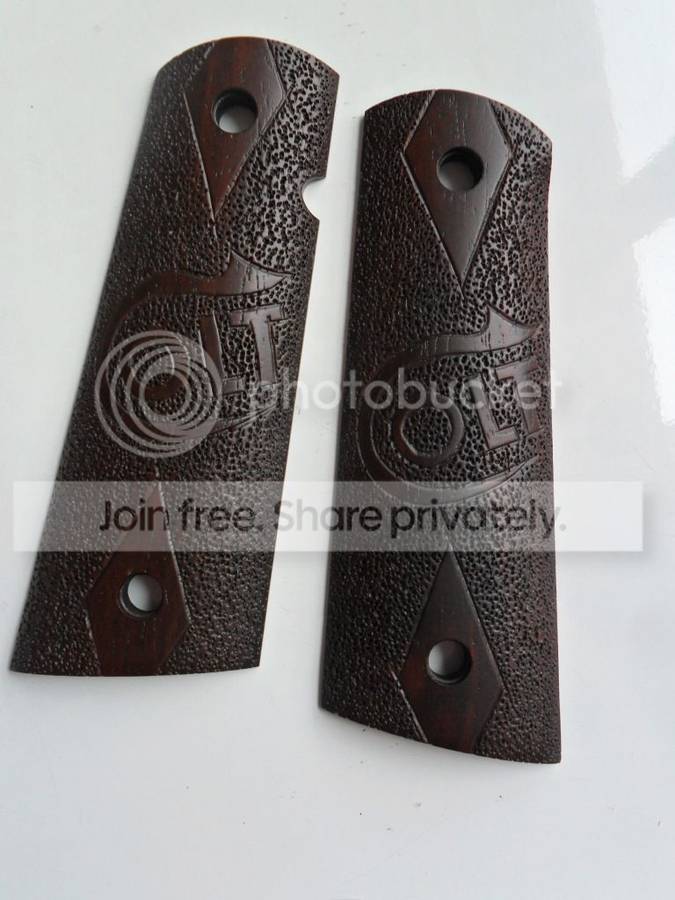 Stocks & Grips - COLT 1911 HANDMADE GUN GRIPS, PAYPAL ONLY FREE