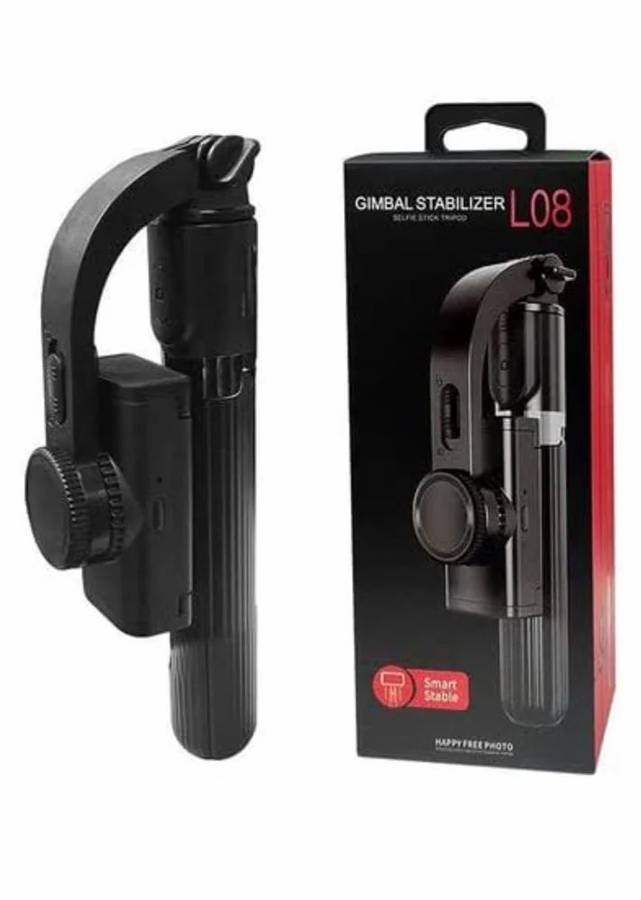 L08 Gimbal Stabilizer Stand Anti-Shake Bluetooth Remote Selfie Stick Tripod