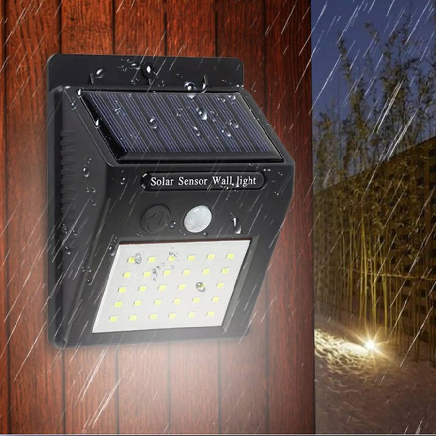 25 LED Solar Motion Sensor Wall Light