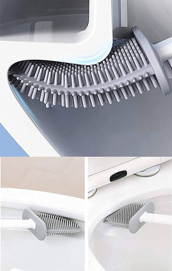 Silicone toilet brush