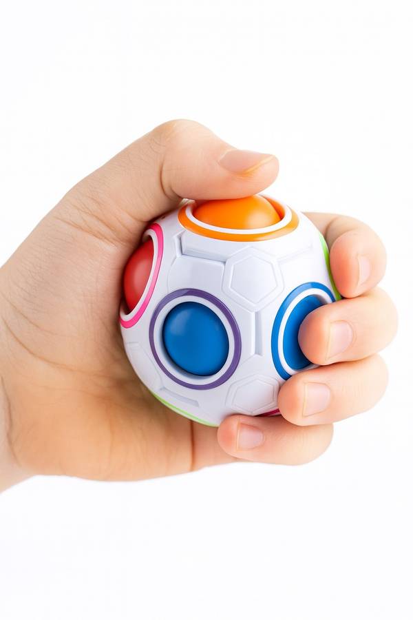 Rainbow Magic Puzzle Stress Fidget Ball For Kids & Adults