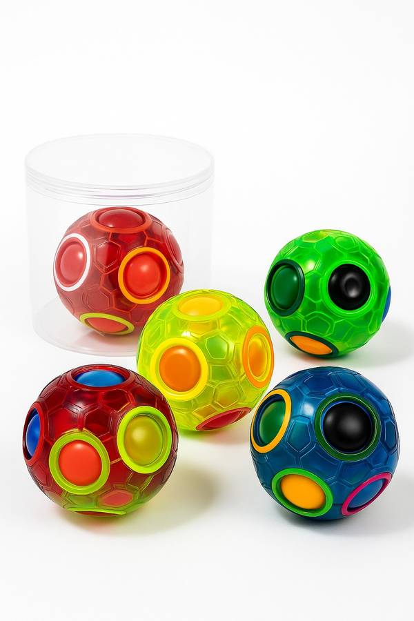 Rainbow Magic Puzzle Stress Fidget Ball For Kids & Adults