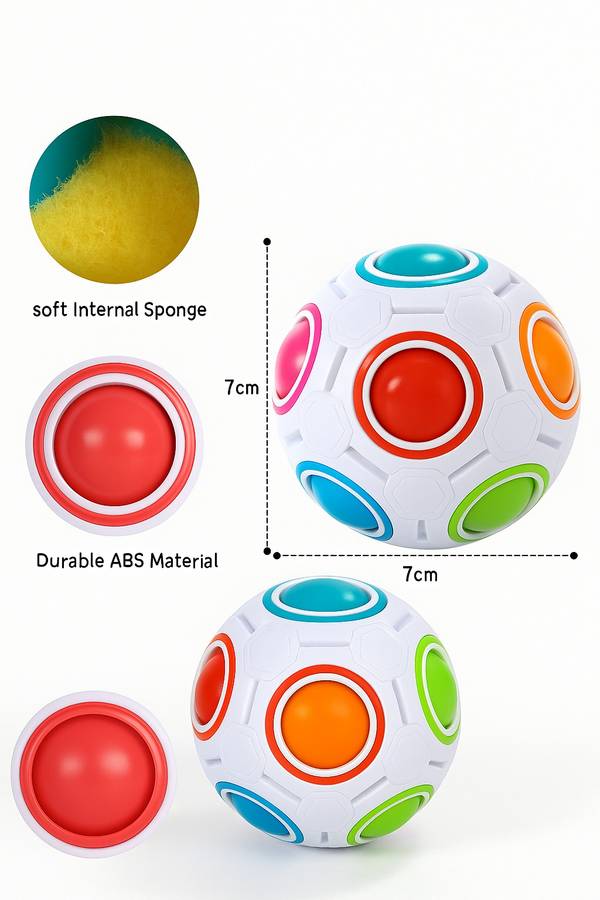 Rainbow Magic Puzzle Stress Fidget Ball For Kids & Adults