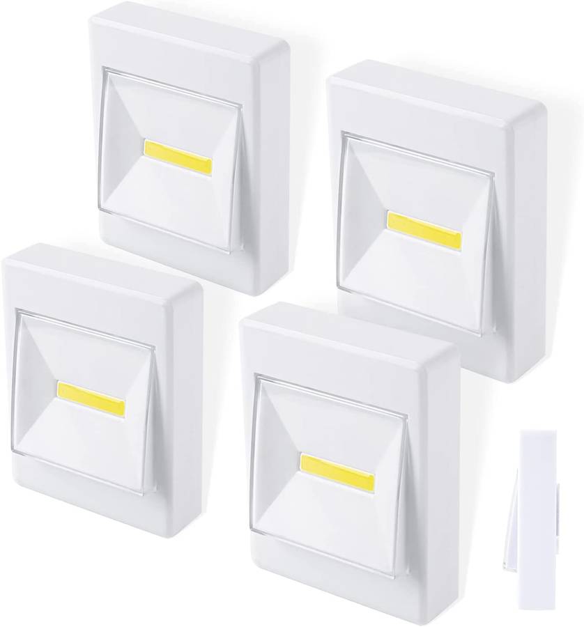 BOX OF 4 LED BATTERY OPERATED CLOSET SWITCH LIGHTS