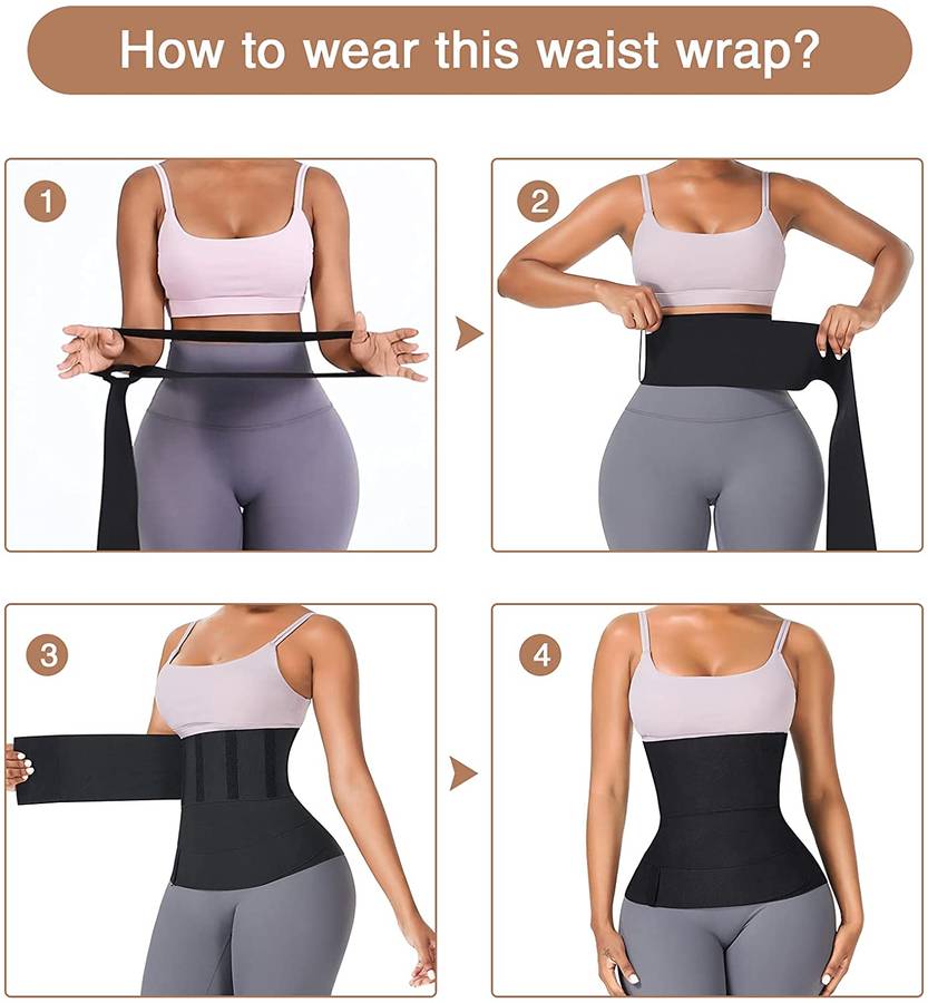SENZA WAIST TRAINER FOR WOMEN-SNATCH BANDAGE TUMMY SWEAT WRAP