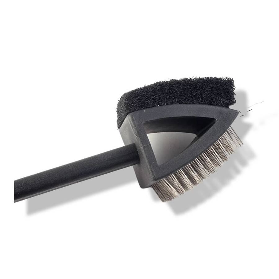 BBQ Cleaning Brush With Wire Bristles &amp; Soft Comfortable Handle