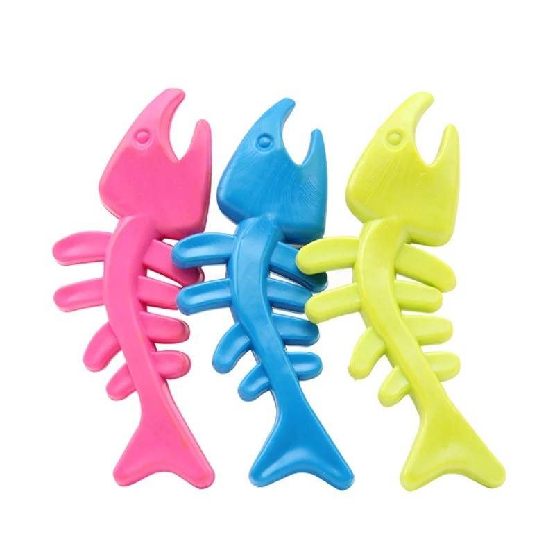 Dog Rubber Chew Bones Mixed Pack Of 3 Smooth