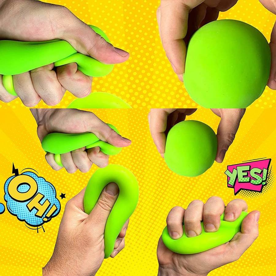 Stretchy Banana, Carrot & Dough Ball Fidget Toy Set Of 3