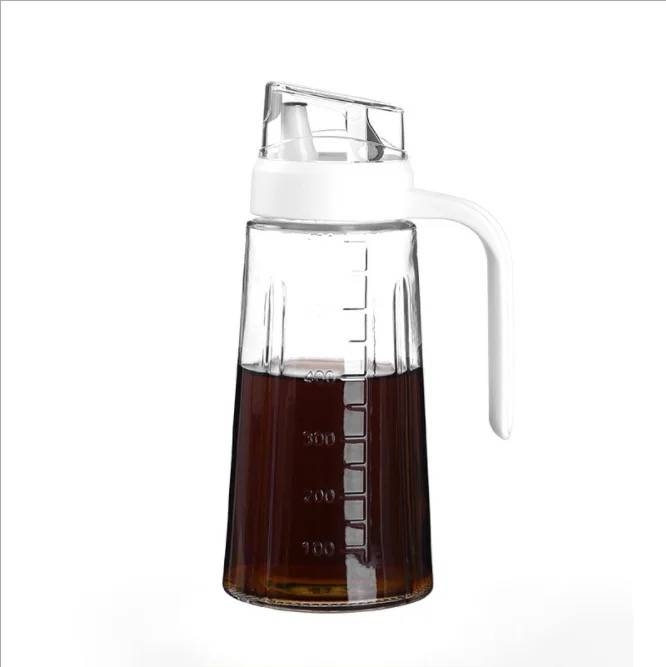 Cooking Oil Bottle With Automatic Opening And Closing That Is Leak Proof 630 ml White