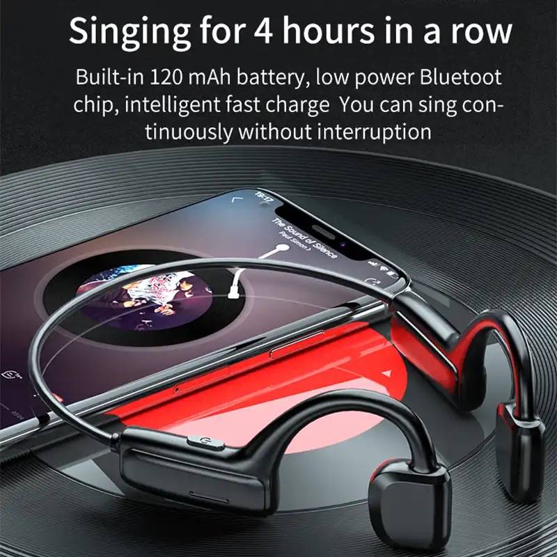 Bluetooth Bone Conduction Open Ear Headset Headphones K32