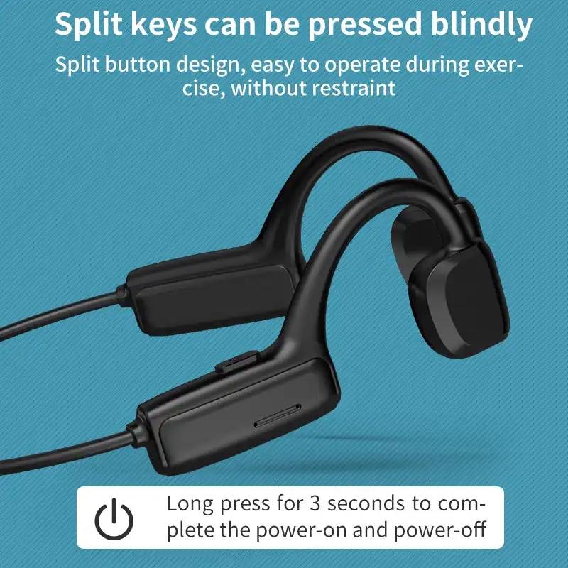 Bluetooth Bone Conduction Open Ear Headset Headphones K32