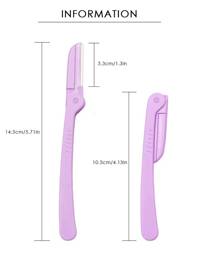 Foldable Portable Eyebrow Razor Pack of 4