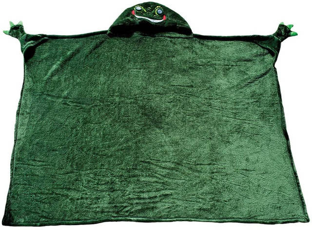 Dinosaur Hooded Throw Blanket With LED Lights