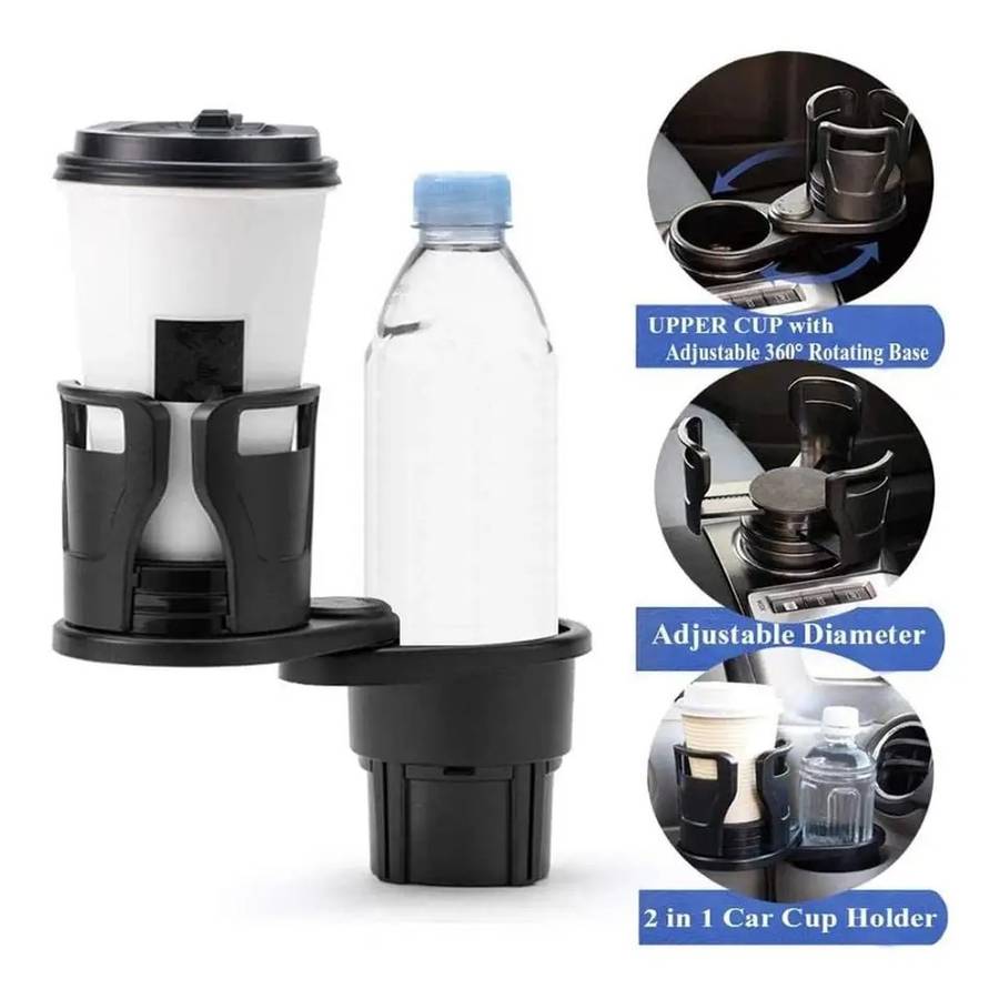 Universal Adjustable 2-in-1 Multifunctional Cup Holder For Car