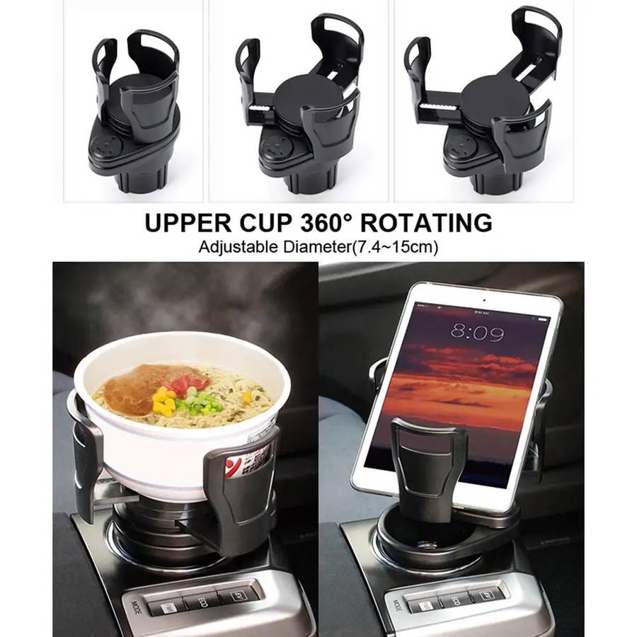 Universal Adjustable 2-in-1 Multifunctional Cup Holder For Car