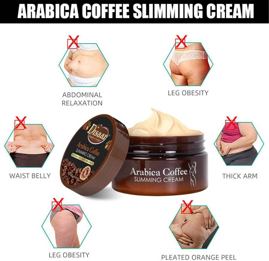 Arabica Coffee Slimming Cream Cellulite Treatment Weight Loss Burner 120ml