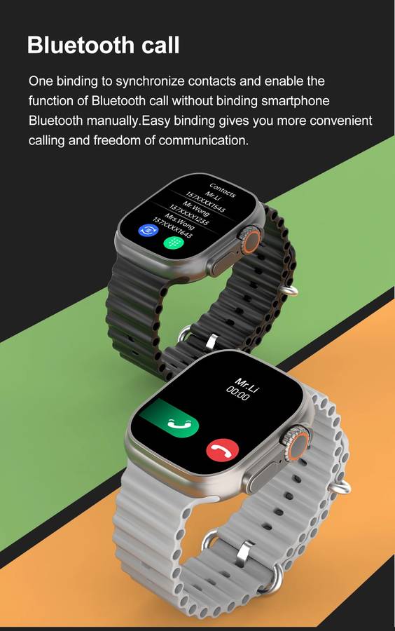 Smartwatch Fitness Tracker T900 Ultra Black Big Infinite