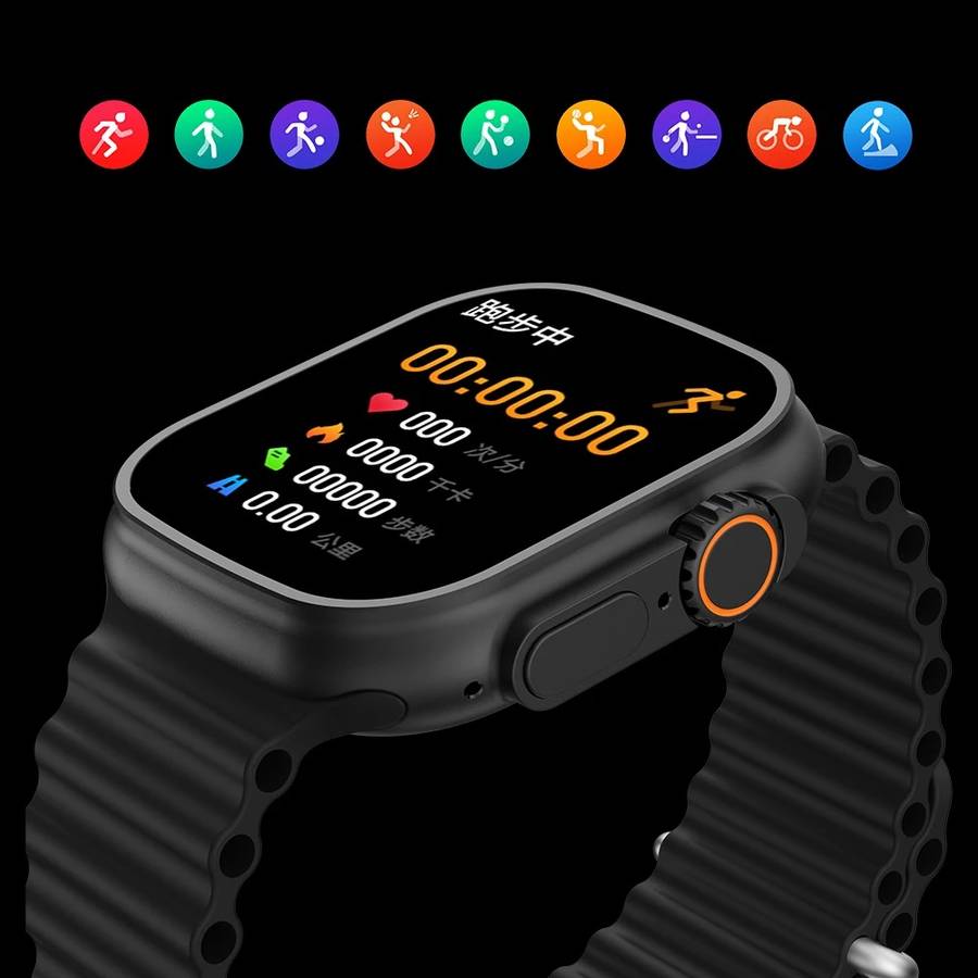 Smartwatch Fitness Tracker T900 Ultra Black Big Infinite