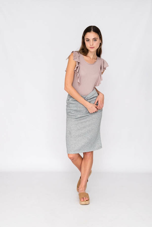 Fiona Bodycon Drawstring Skirt With Pockets