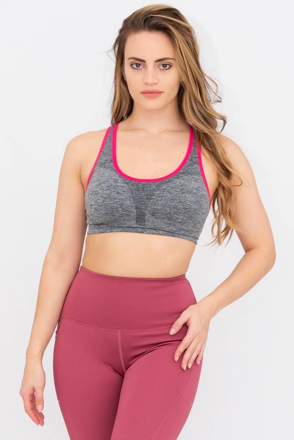 Flex Crossover Padded Yoga Sports Bra