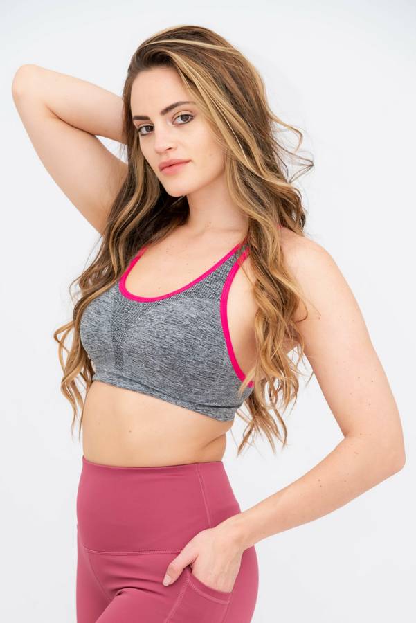 Flex Crossover Padded Yoga Sports Bra