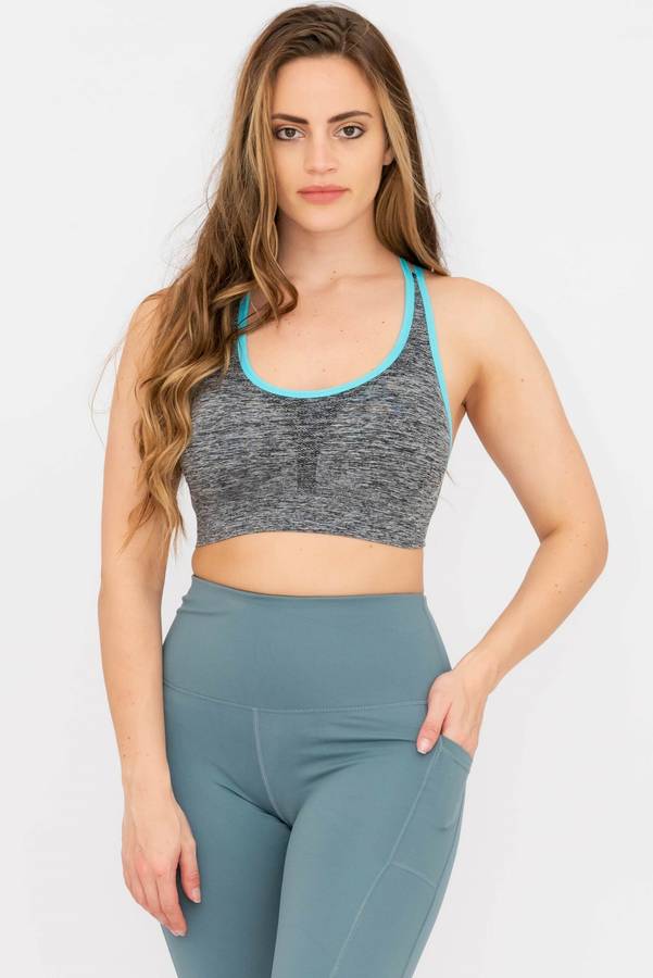 Flex Crossover Padded Yoga Sports Bra