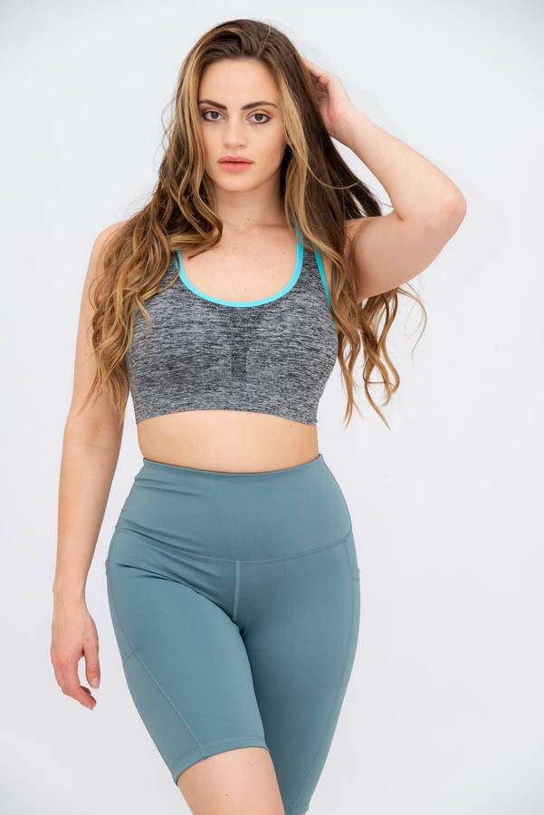 Flex Crossover Padded Yoga Sports Bra