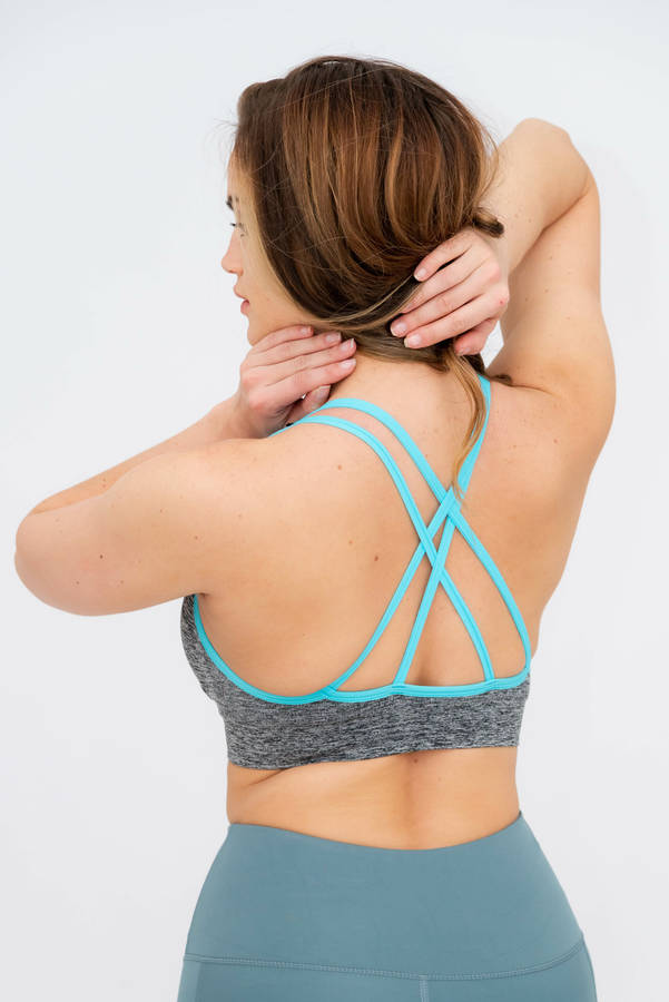 Flex Crossover Padded Yoga Sports Bra