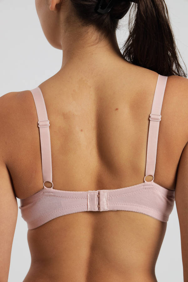 3 Pack SOSTEN Microfiber Cotton Spandex Underwire T-Shirt Bra